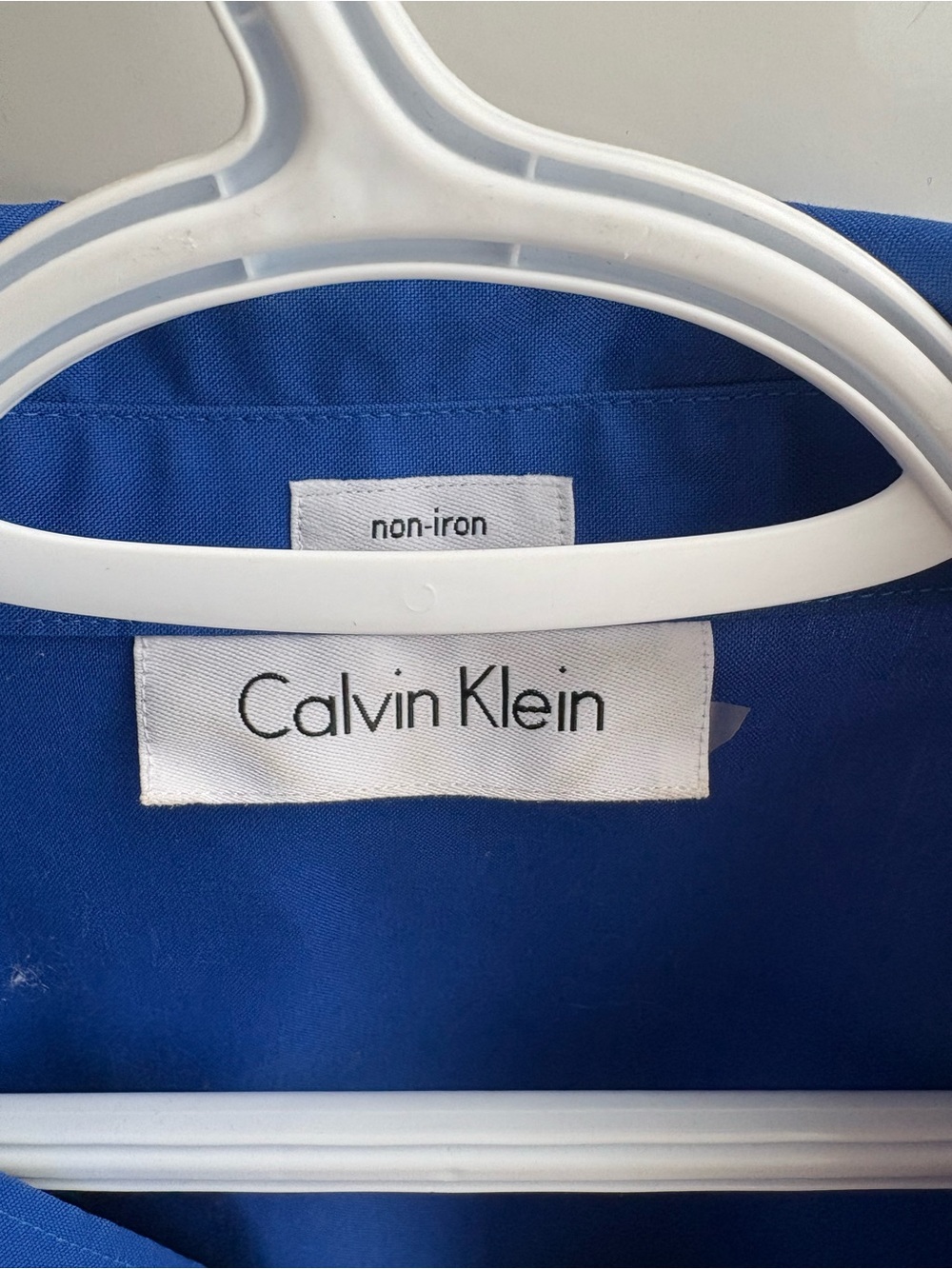 Calvin Klein Women's Cobalt Blue Button-Down Shirt - Picture 2 of 5